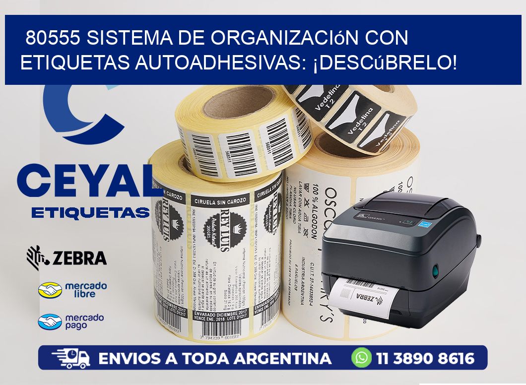 80555 Sistema de Organización con Etiquetas Autoadhesivas: ¡Descúbrelo!