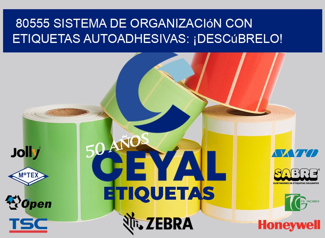 80555 Sistema de Organización con Etiquetas Autoadhesivas: ¡Descúbrelo!