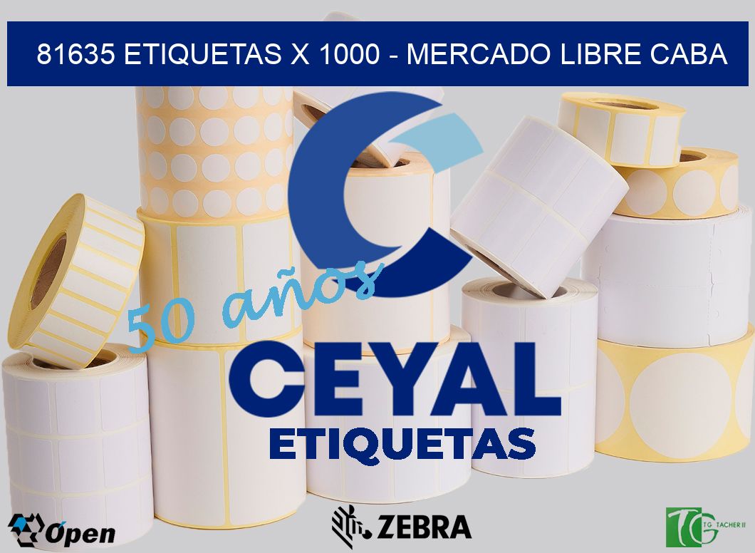 81635 ETIQUETAS X 1000 - MERCADO LIBRE CABA