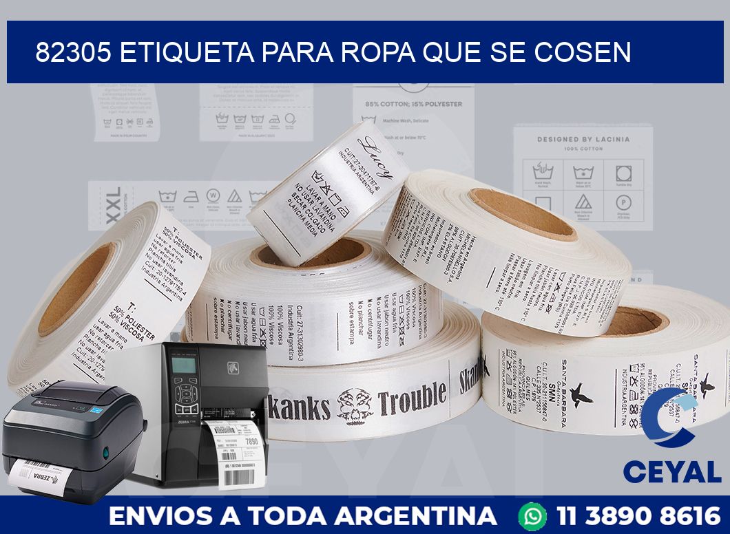 82305 ETIQUETA PARA ROPA QUE SE COSEN