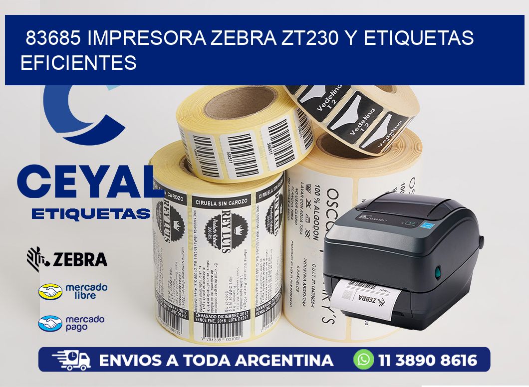 83685 Impresora Zebra ZT230 y Etiquetas Eficientes