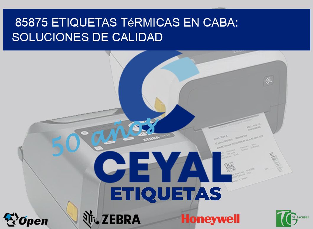 85875 Etiquetas Térmicas en CABA: Soluciones de Calidad