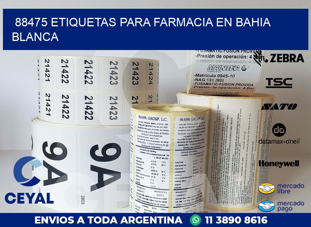 88475 ETIQUETAS PARA FARMACIA EN BAHIA BLANCA