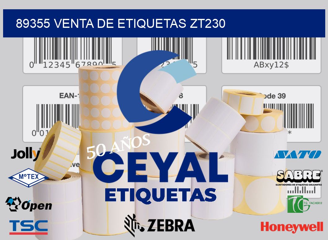 89355 VENTA DE ETIQUETAS ZT230
