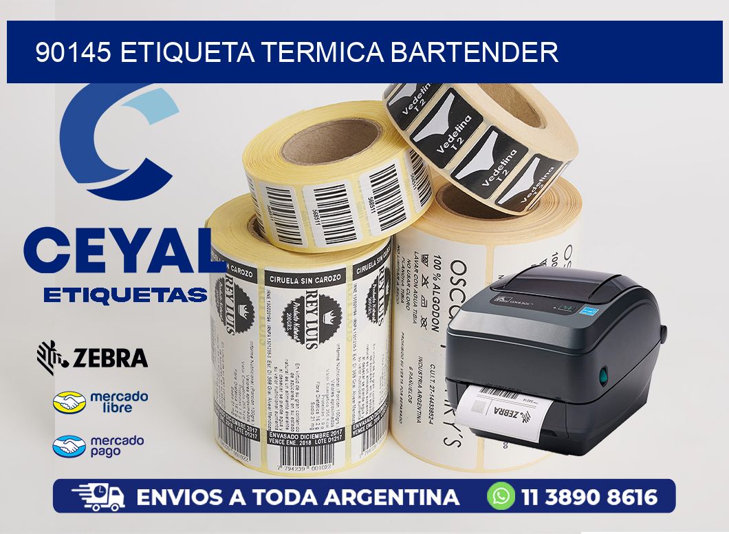 90145 ETIQUETA TERMICA BARTENDER