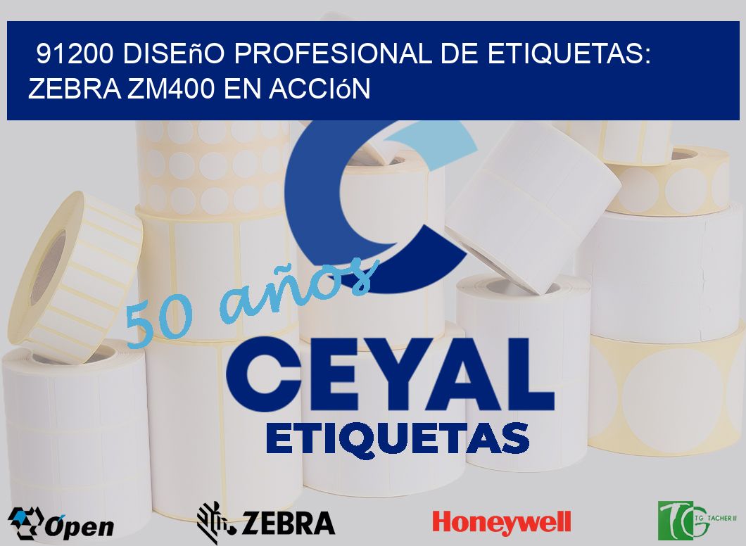 91200 Diseño Profesional de Etiquetas: Zebra ZM400 en Acción