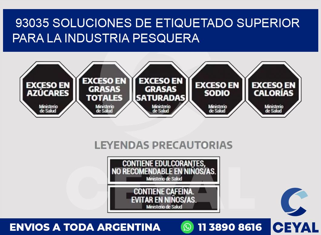 93035 SOLUCIONES DE ETIQUETADO SUPERIOR PARA LA INDUSTRIA PESQUERA