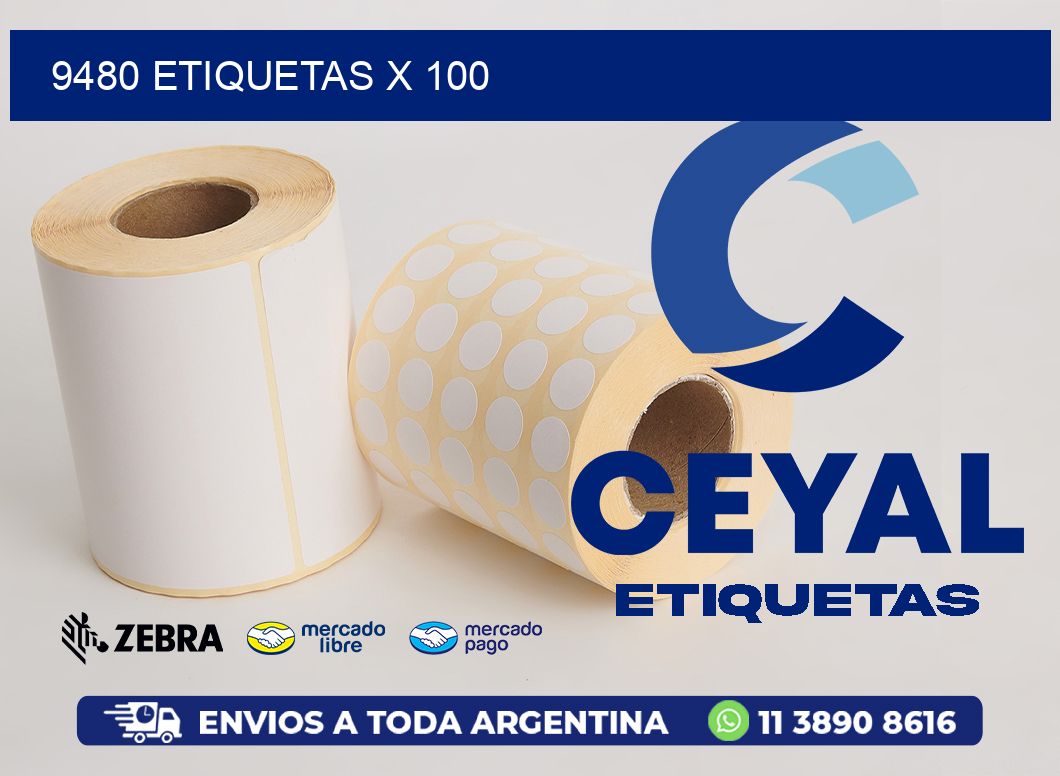 9480 ETIQUETAS X 100