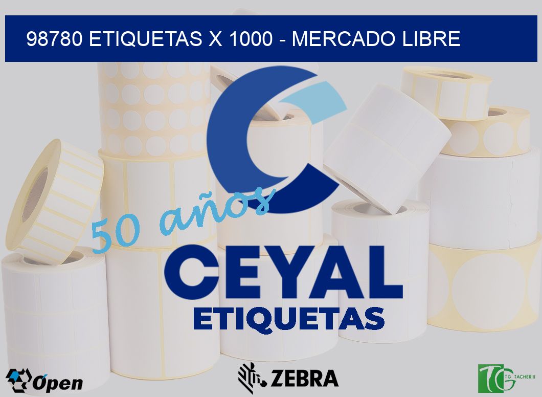 98780 ETIQUETAS X 1000 - MERCADO LIBRE