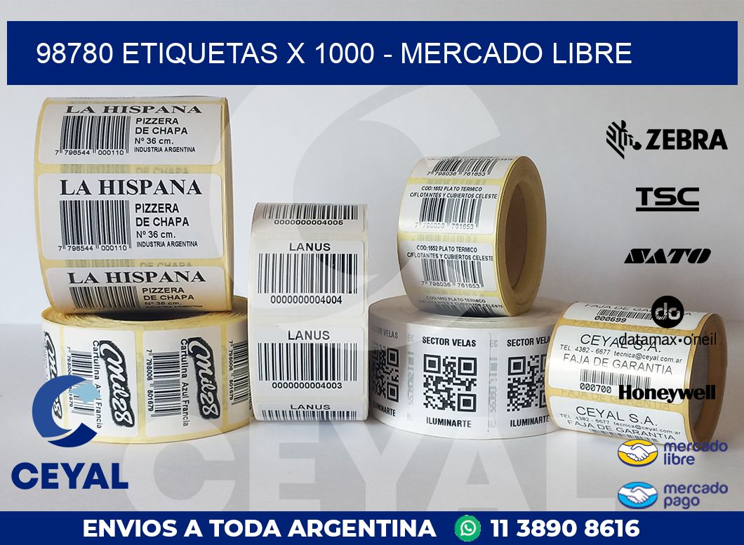 98780 ETIQUETAS X 1000 – MERCADO LIBRE