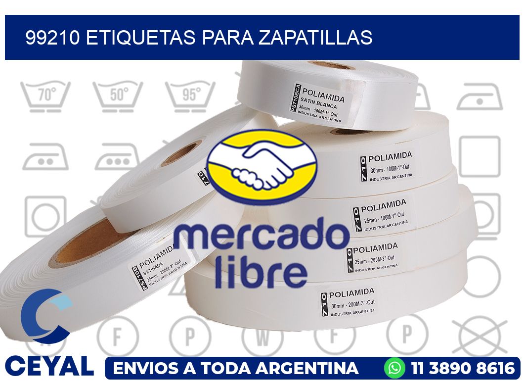 99210 ETIQUETAS PARA ZAPATILLAS