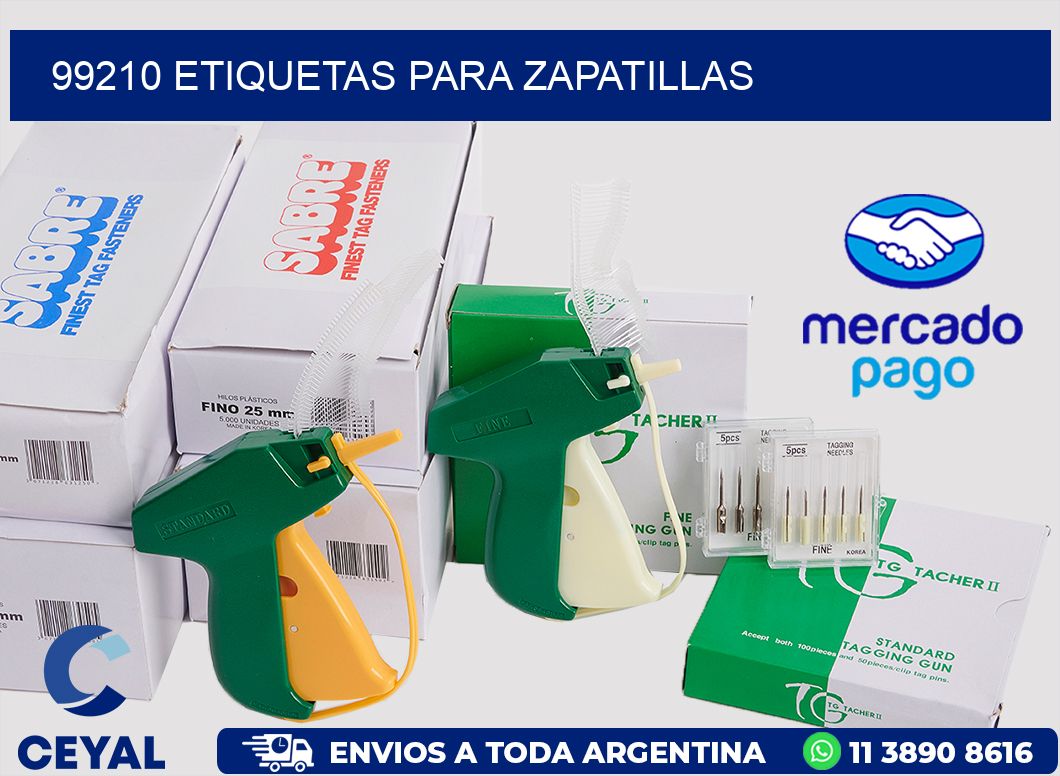 99210 ETIQUETAS PARA ZAPATILLAS
