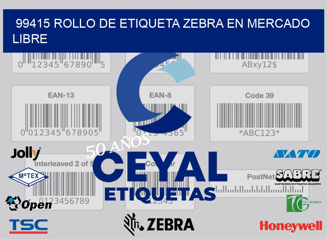 99415 ROLLO DE ETIQUETA ZEBRA EN MERCADO LIBRE