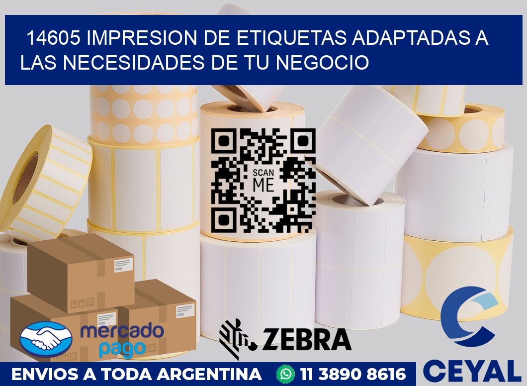 14605 IMPRESION DE ETIQUETAS ADAPTADAS A LAS NECESIDADES DE TU NEGOCIO
