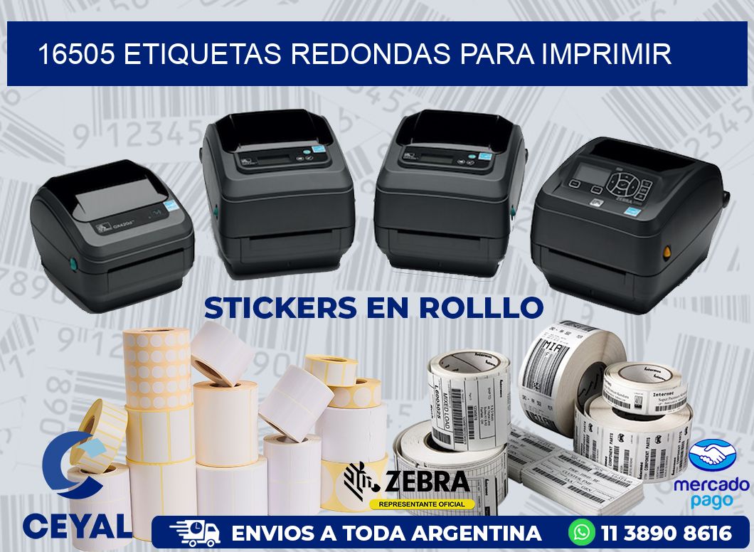 16505 ETIQUETAS REDONDAS PARA IMPRIMIR
