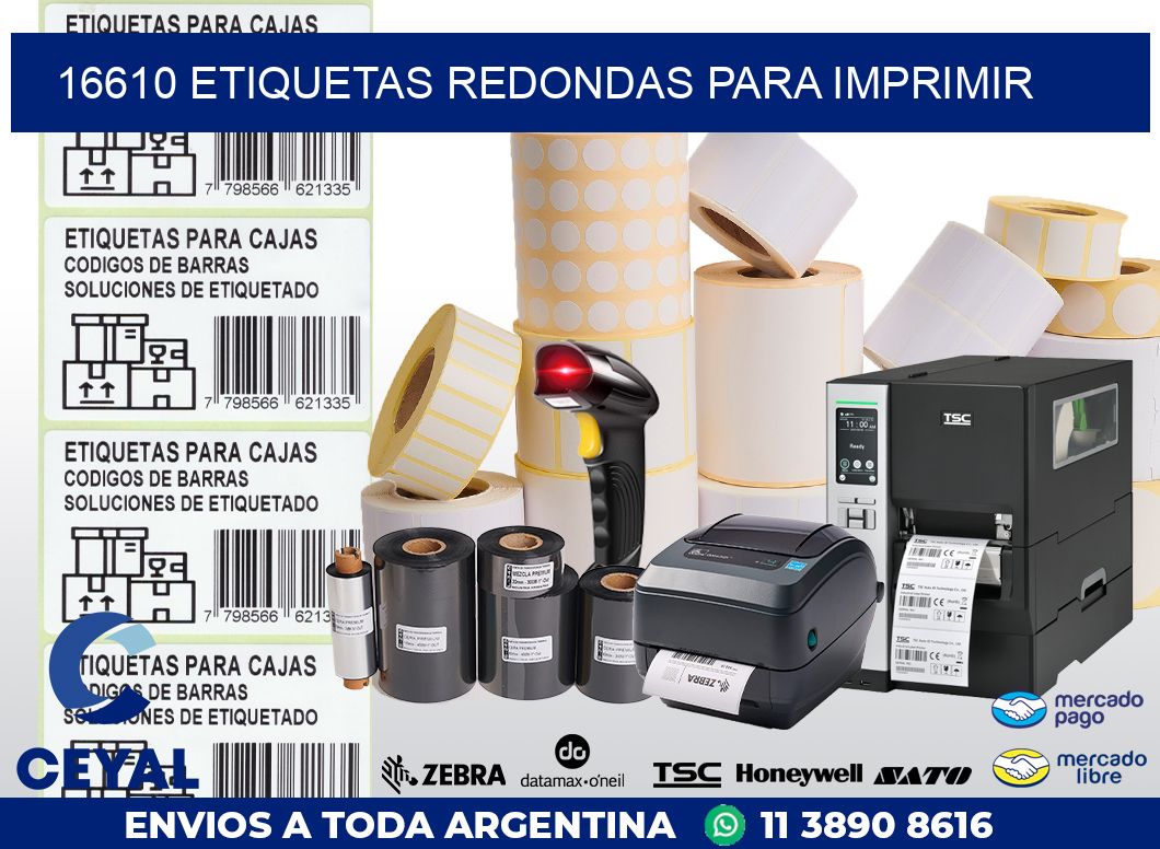 16610 ETIQUETAS REDONDAS PARA IMPRIMIR