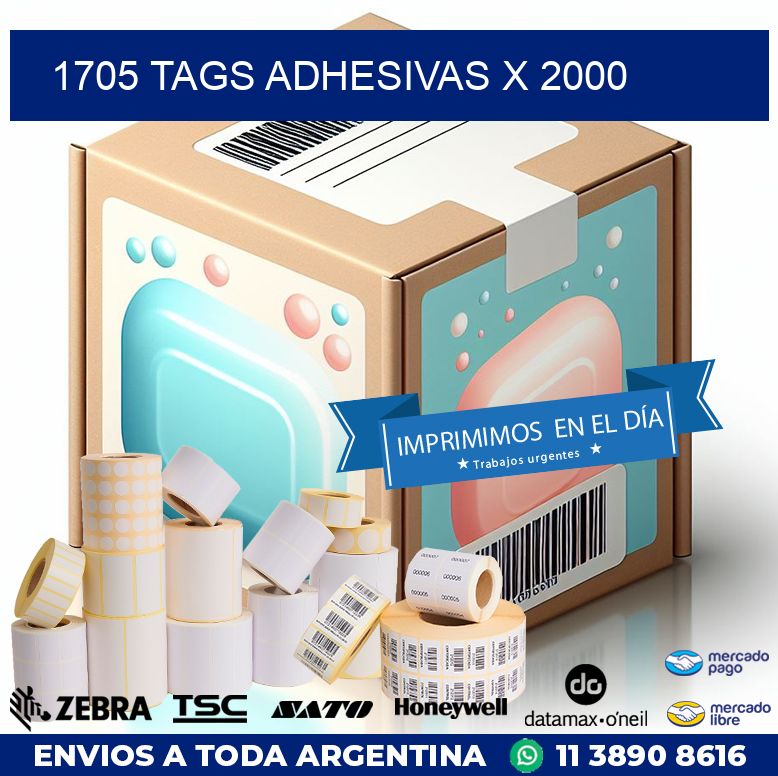 1705 TAGS ADHESIVAS X 2000