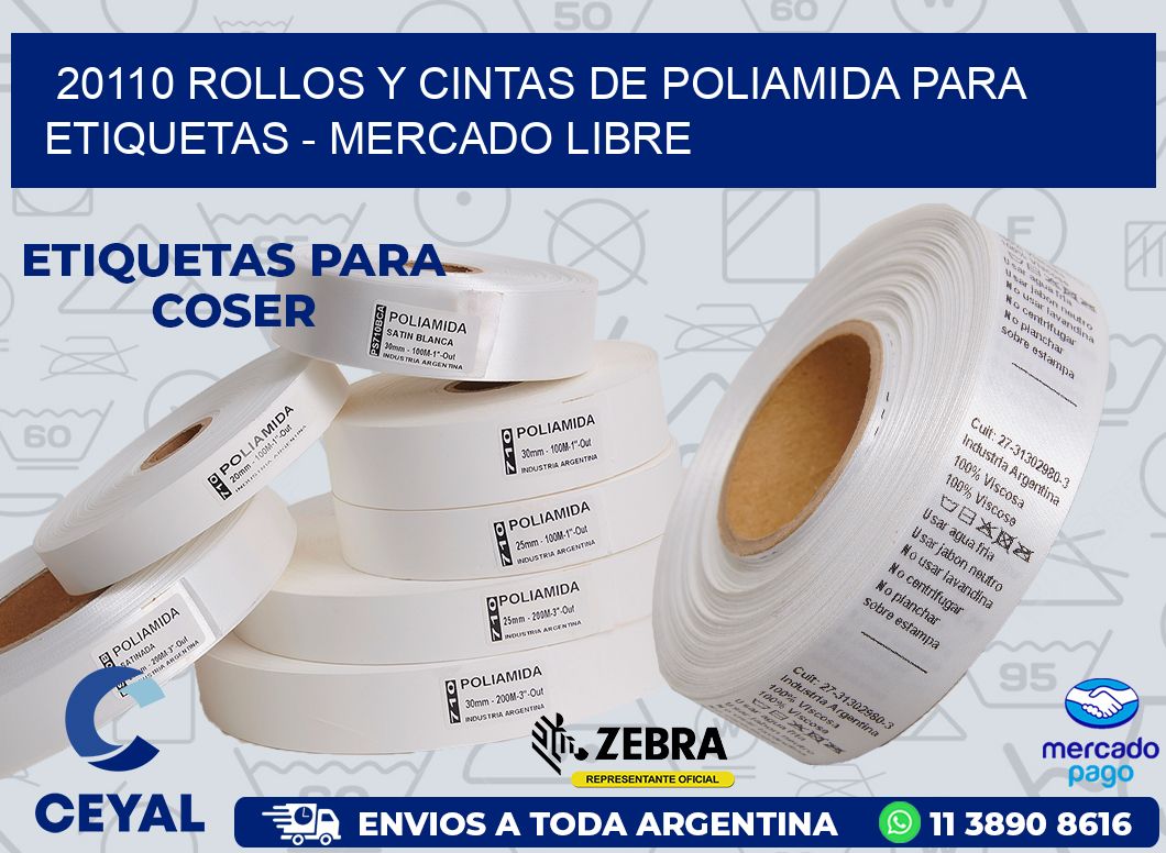 20110 ROLLOS Y CINTAS DE POLIAMIDA PARA ETIQUETAS - MERCADO LIBRE