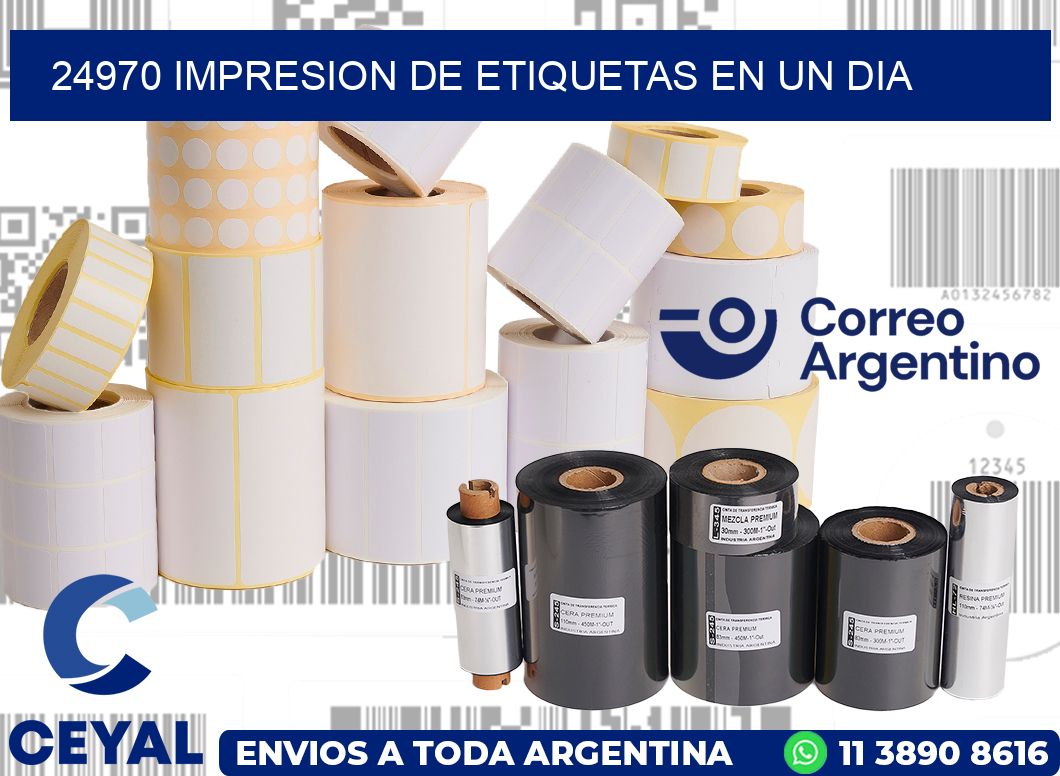 24970 IMPRESION DE ETIQUETAS EN UN DIA
