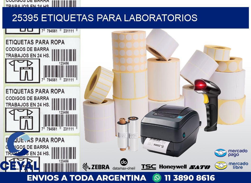 25395 ETIQUETAS PARA LABORATORIOS