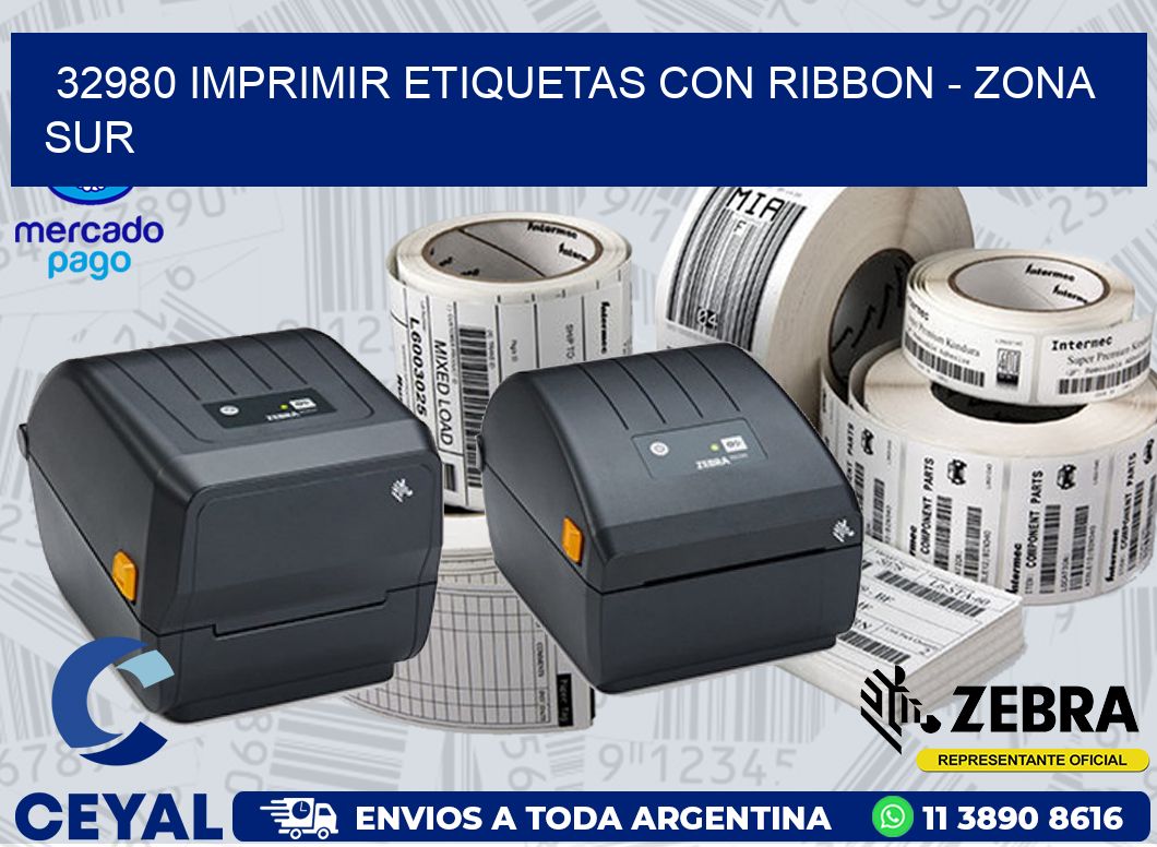 32980 IMPRIMIR ETIQUETAS CON RIBBON - ZONA SUR