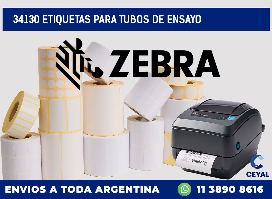 34130 ETIQUETAS PARA TUBOS DE ENSAYO