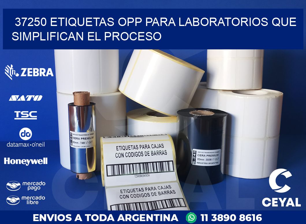 37250 ETIQUETAS OPP PARA LABORATORIOS QUE SIMPLIFICAN EL PROCESO