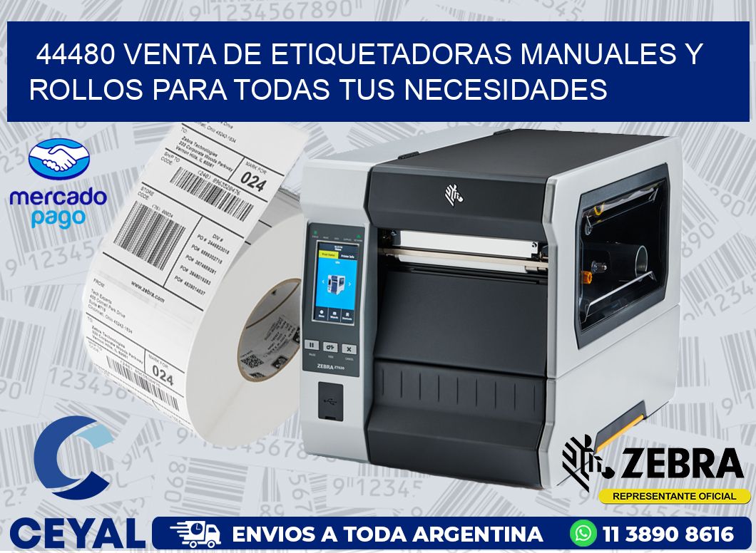 44480 VENTA DE ETIQUETADORAS MANUALES Y ROLLOS PARA TODAS TUS NECESIDADES