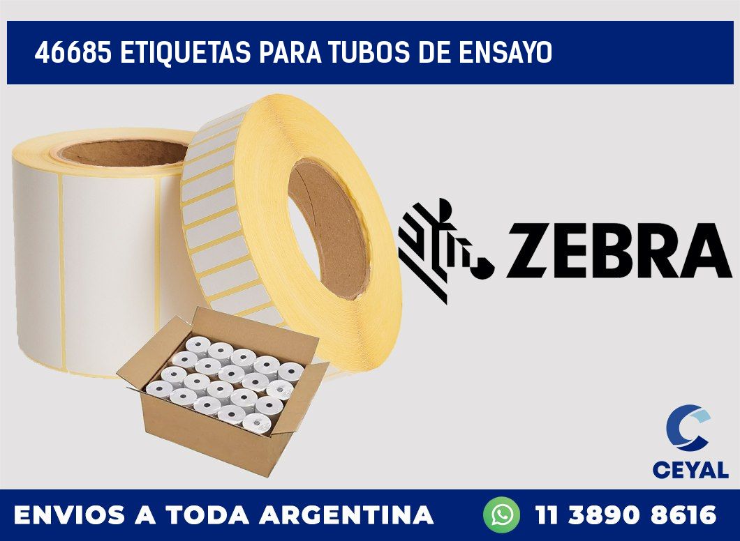 46685 ETIQUETAS PARA TUBOS DE ENSAYO
