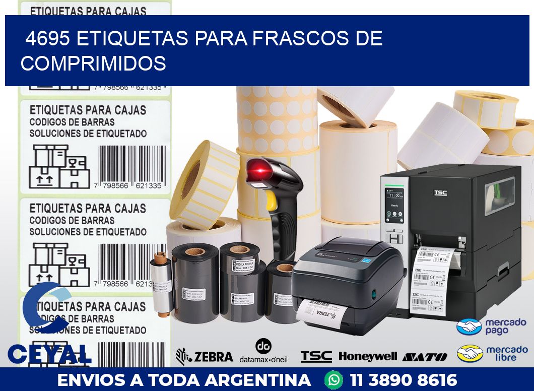 4695 ETIQUETAS PARA FRASCOS DE COMPRIMIDOS