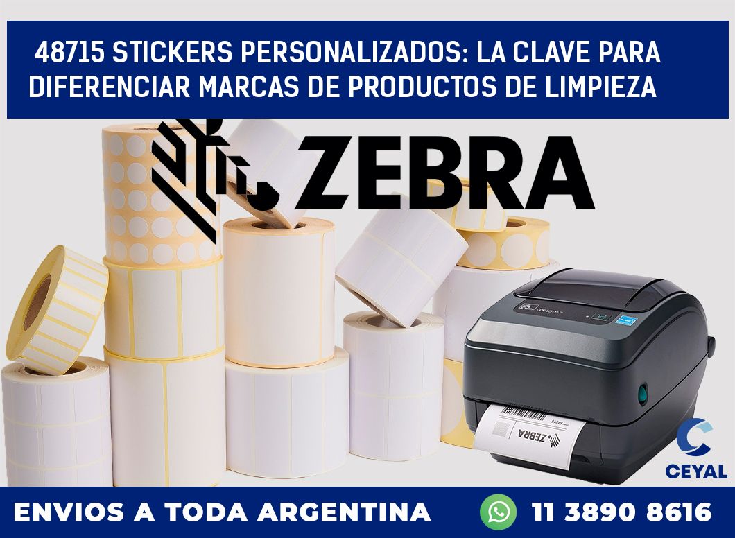 48715 STICKERS PERSONALIZADOS: LA CLAVE PARA DIFERENCIAR MARCAS DE PRODUCTOS DE LIMPIEZA