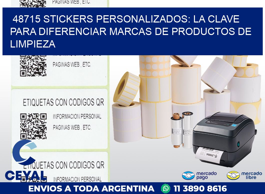 48715 STICKERS PERSONALIZADOS: LA CLAVE PARA DIFERENCIAR MARCAS DE PRODUCTOS DE LIMPIEZA