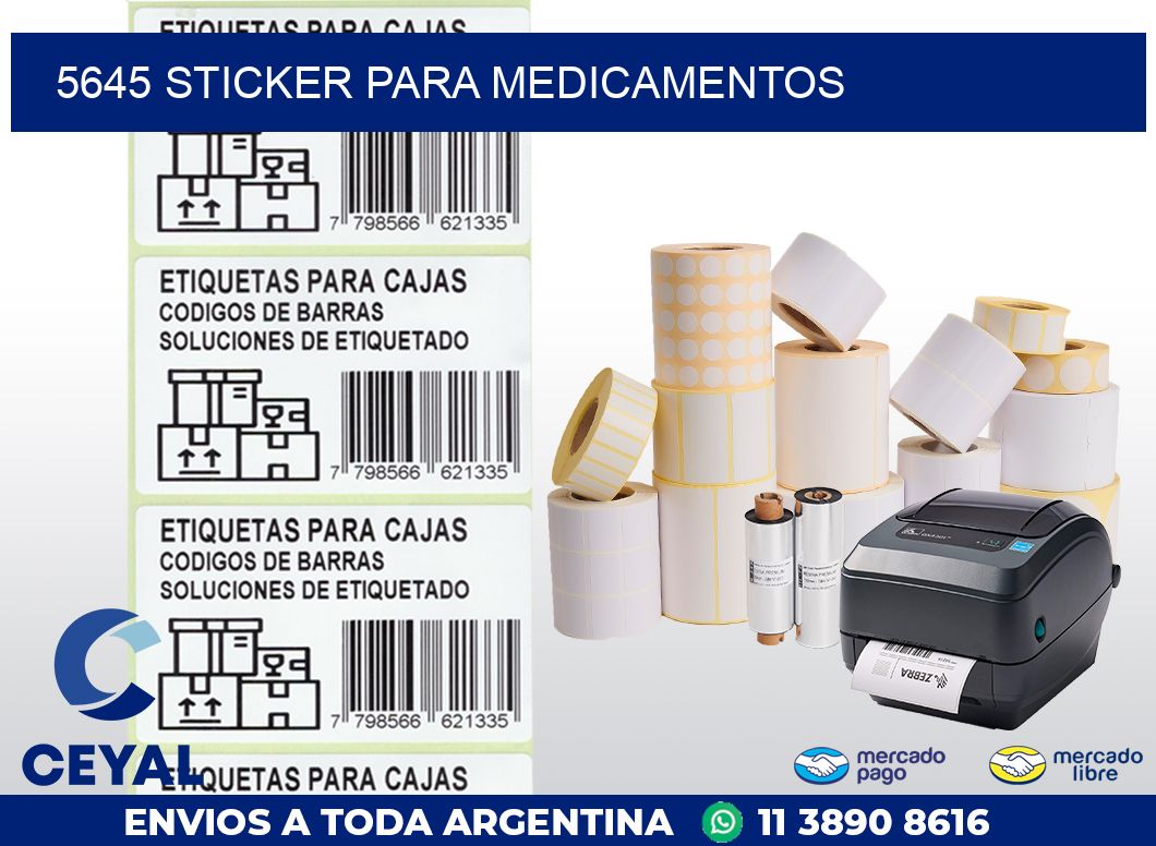 5645 STICKER PARA MEDICAMENTOS
