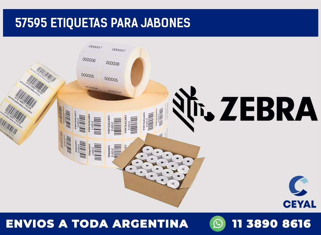 57595 ETIQUETAS PARA JABONES