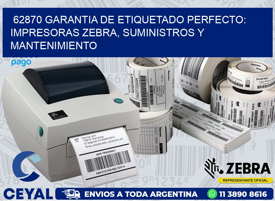 62870 GARANTIA DE ETIQUETADO PERFECTO: IMPRESORAS ZEBRA, SUMINISTROS Y MANTENIMIENTO