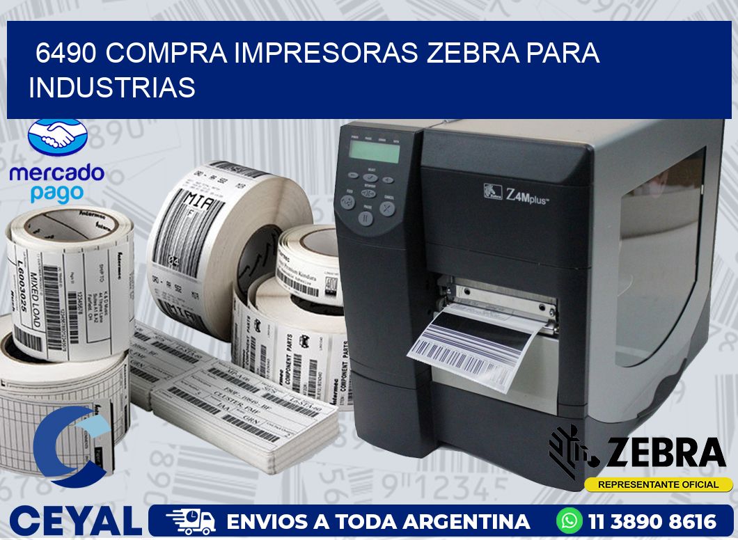 6490 COMPRA IMPRESORAS ZEBRA PARA INDUSTRIAS