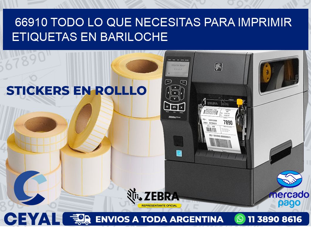 66910 TODO LO QUE NECESITAS PARA IMPRIMIR ETIQUETAS EN BARILOCHE