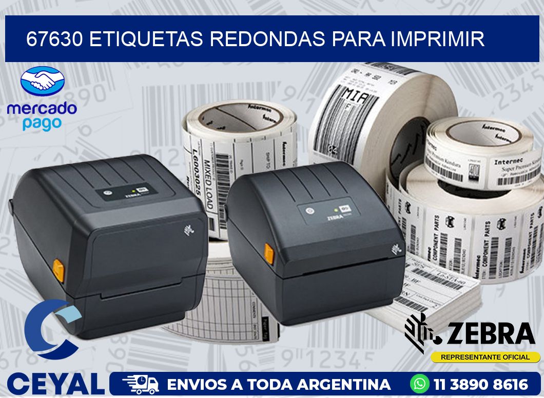 67630 ETIQUETAS REDONDAS PARA IMPRIMIR