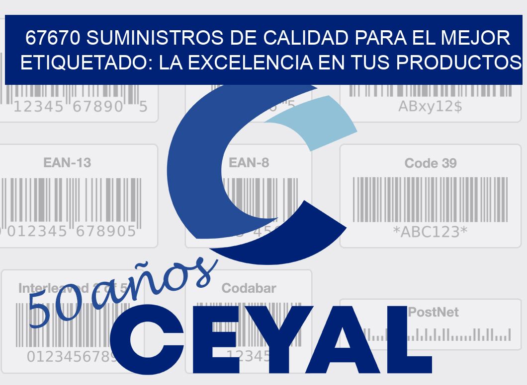 67670 SUMINISTROS DE CALIDAD PARA EL MEJOR ETIQUETADO: LA EXCELENCIA EN TUS PRODUCTOS