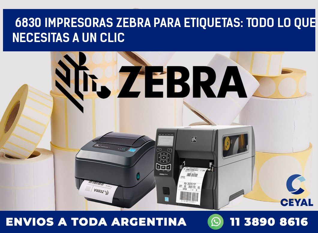 6830 IMPRESORAS ZEBRA PARA ETIQUETAS: TODO LO QUE NECESITAS A UN CLIC