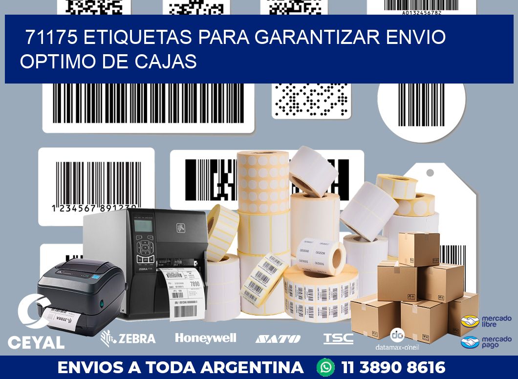 71175 ETIQUETAS PARA GARANTIZAR ENVIO OPTIMO DE CAJAS