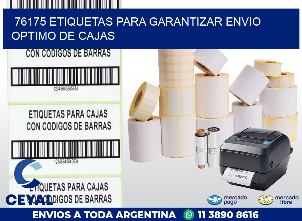 76175 ETIQUETAS PARA GARANTIZAR ENVIO OPTIMO DE CAJAS