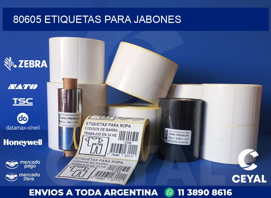 80605 ETIQUETAS PARA JABONES