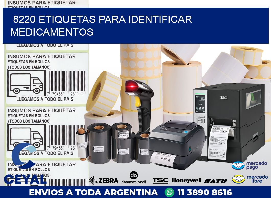 8220 ETIQUETAS PARA IDENTIFICAR MEDICAMENTOS
