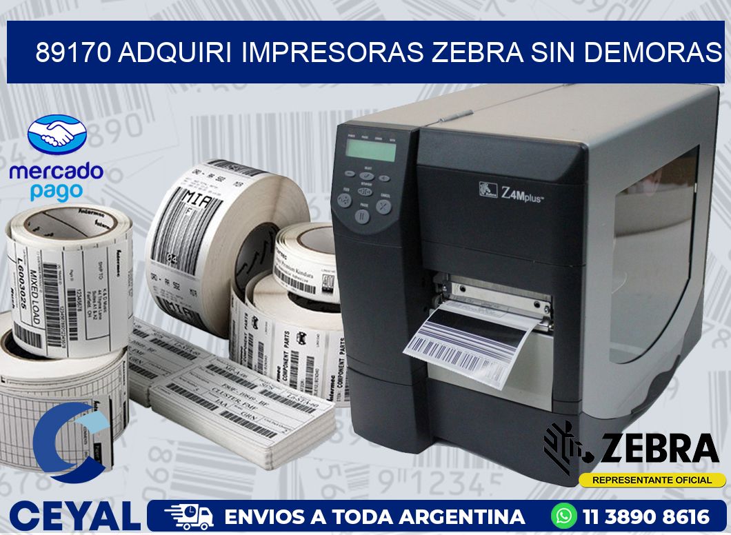89170 ADQUIRI IMPRESORAS ZEBRA SIN DEMORAS