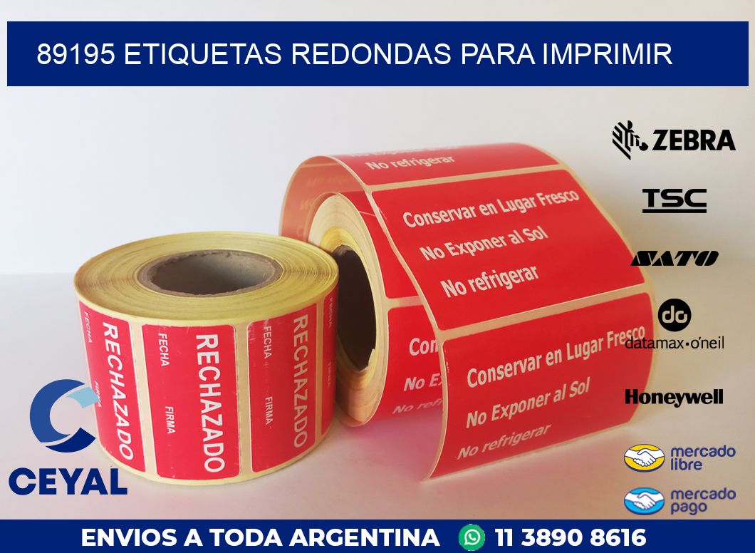 89195 ETIQUETAS REDONDAS PARA IMPRIMIR