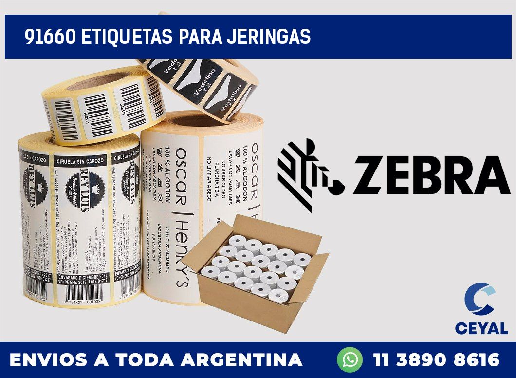 91660 ETIQUETAS PARA JERINGAS
