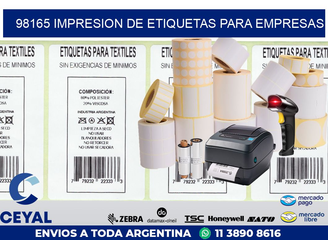 98165 IMPRESION DE ETIQUETAS PARA EMPRESAS