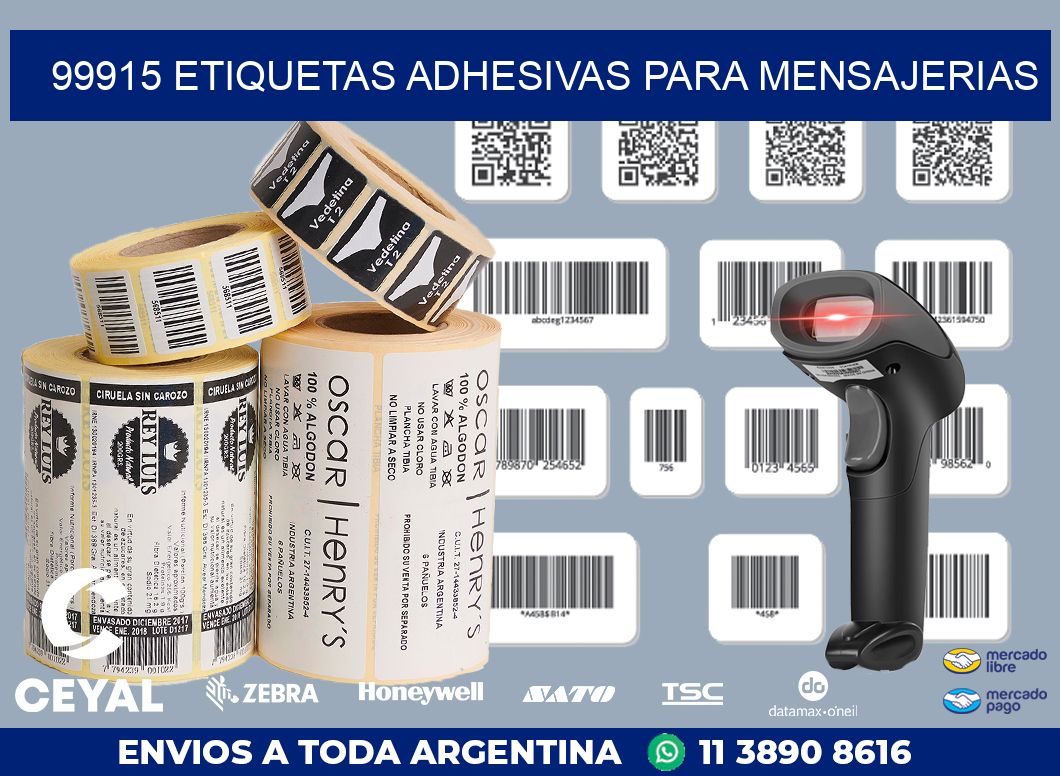 99915 ETIQUETAS ADHESIVAS PARA MENSAJERIAS