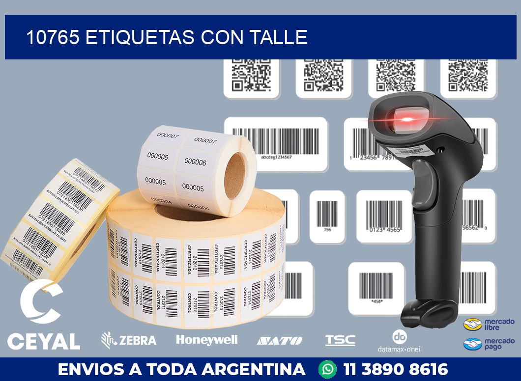 10765 ETIQUETAS CON TALLE